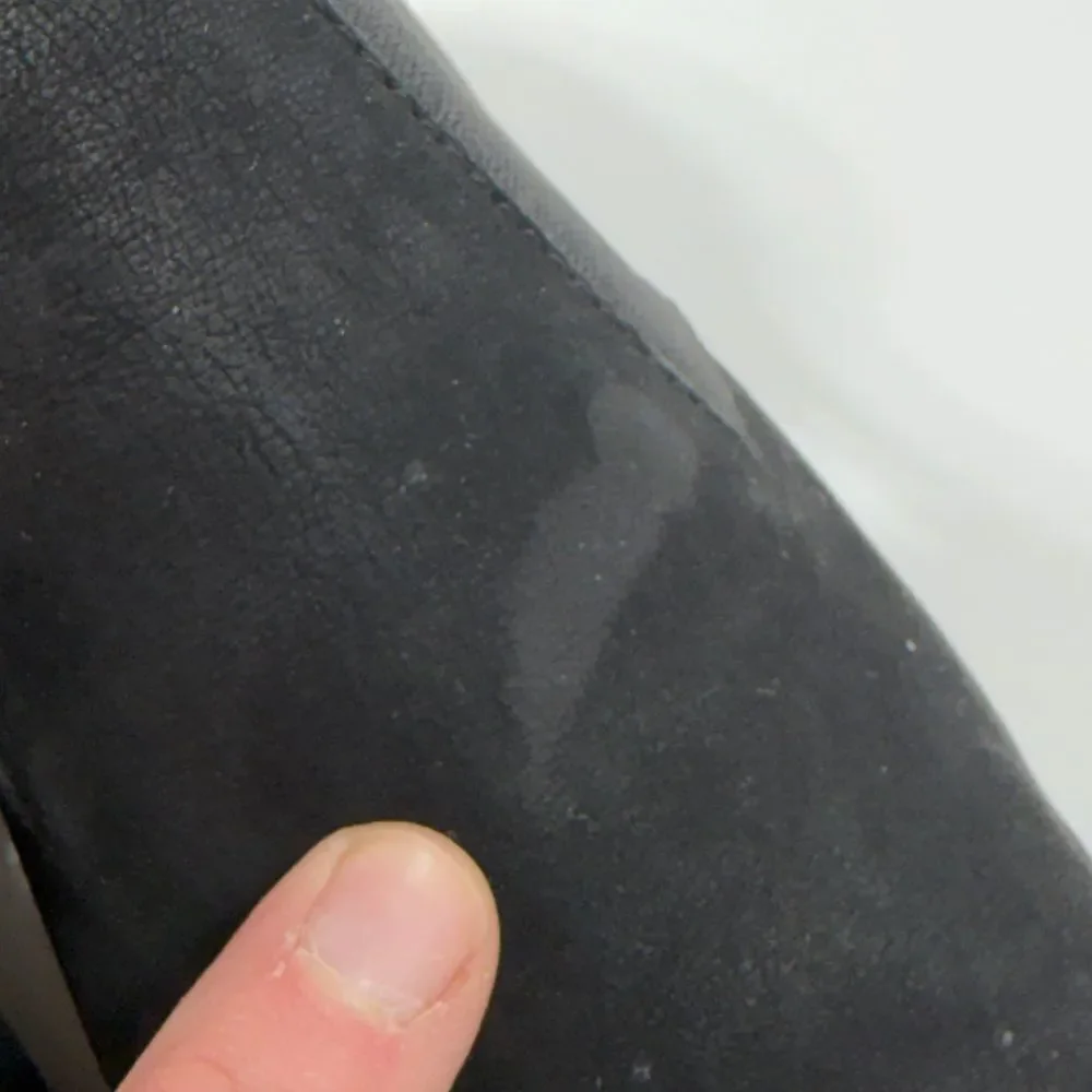 Eileen Fisher Black Suede Leather stretch bootie 7